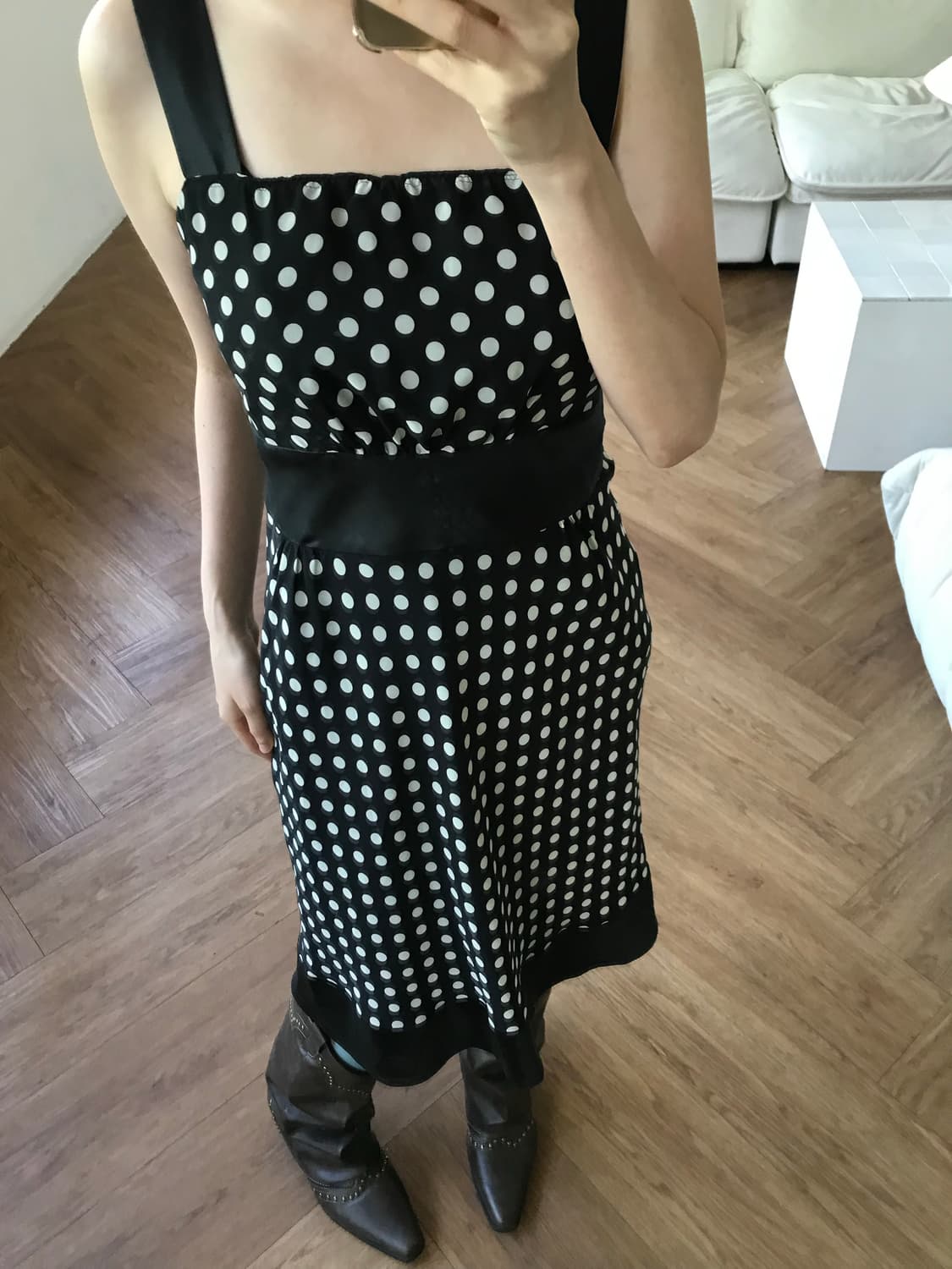 vintage dot pattern one-piece 상품이미지4