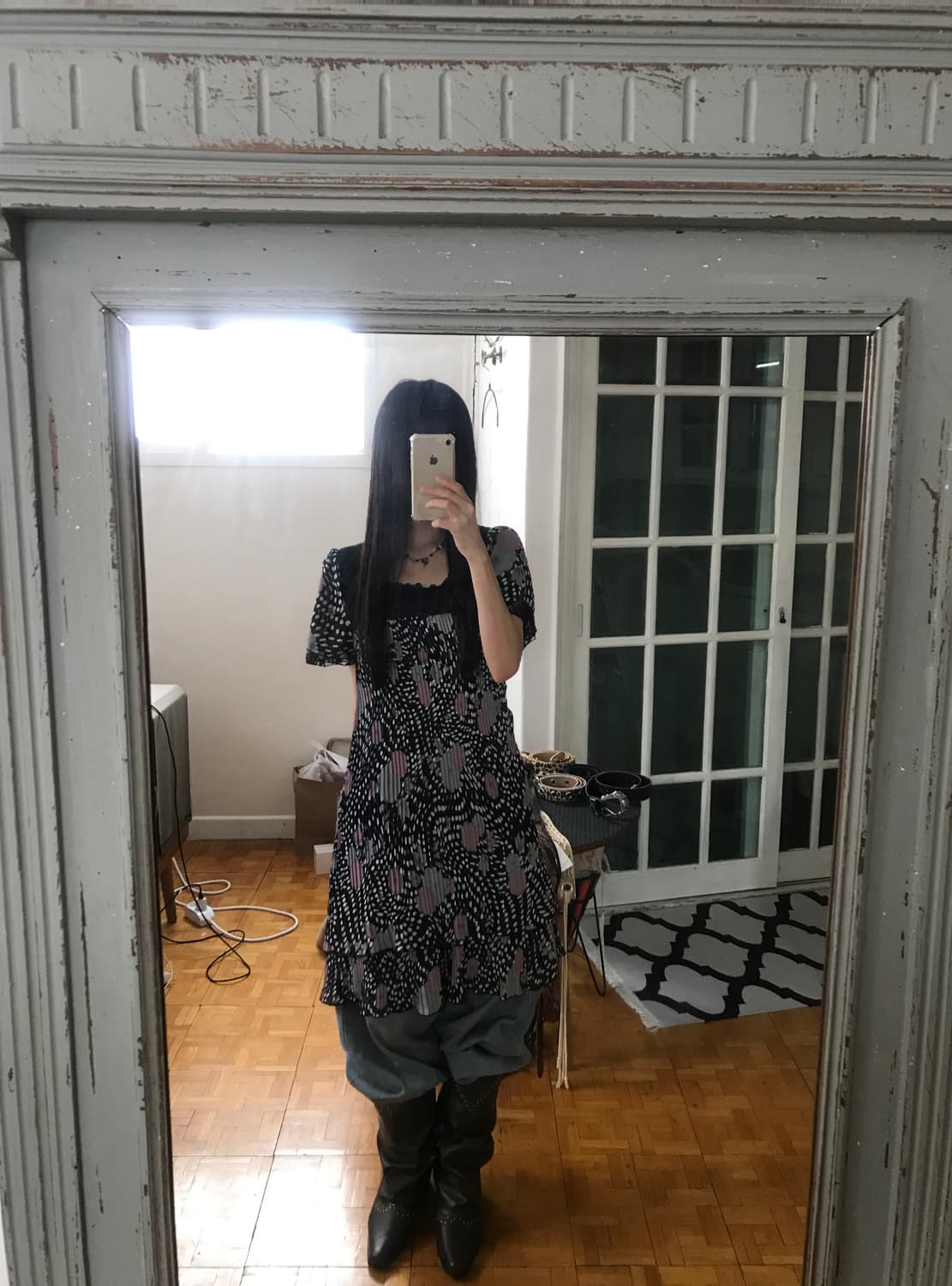 vintage pleats one-piece 상품이미지3