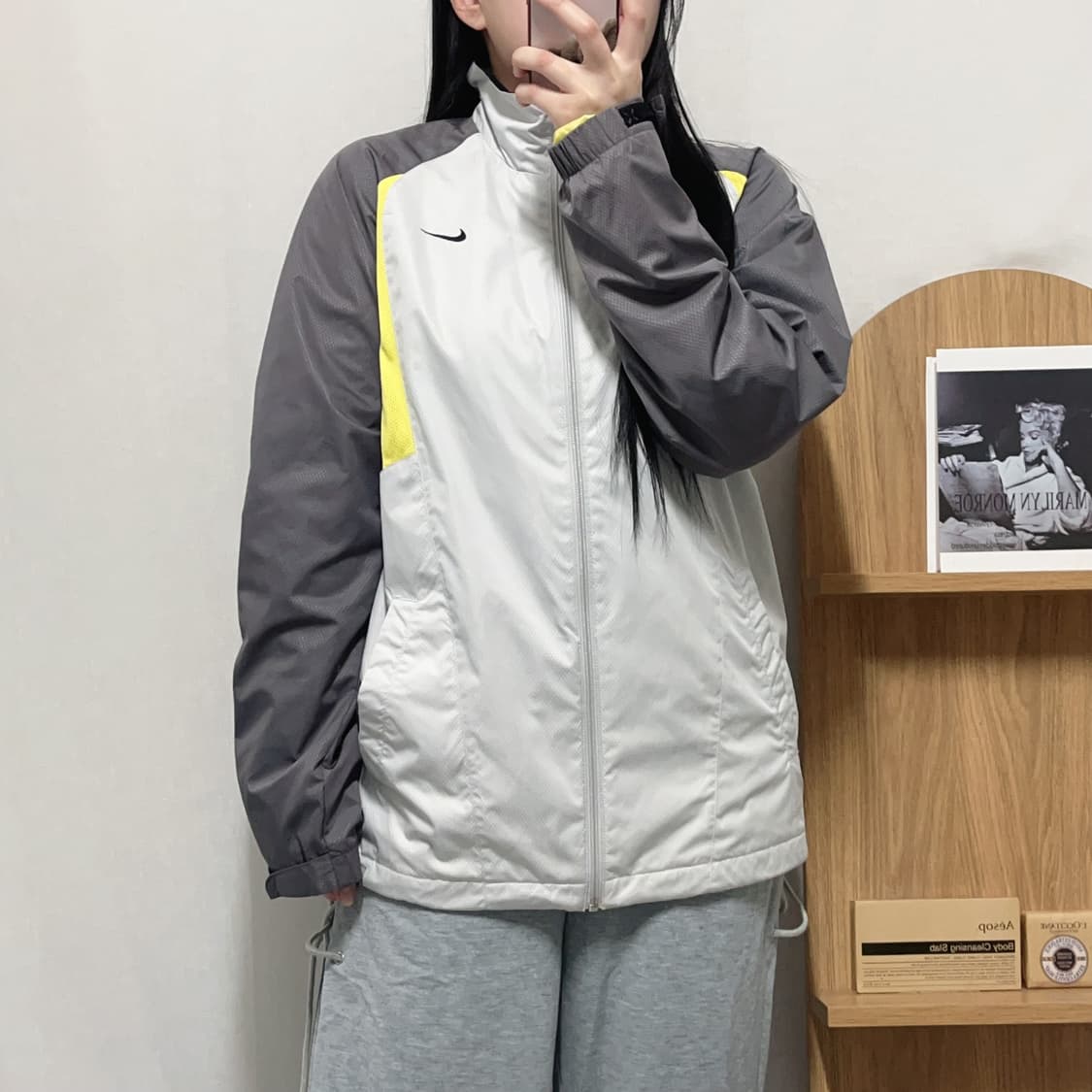 [정품] 나이키 그레이 배색 블랙스우시 바막 [ M ] 상품이미지2