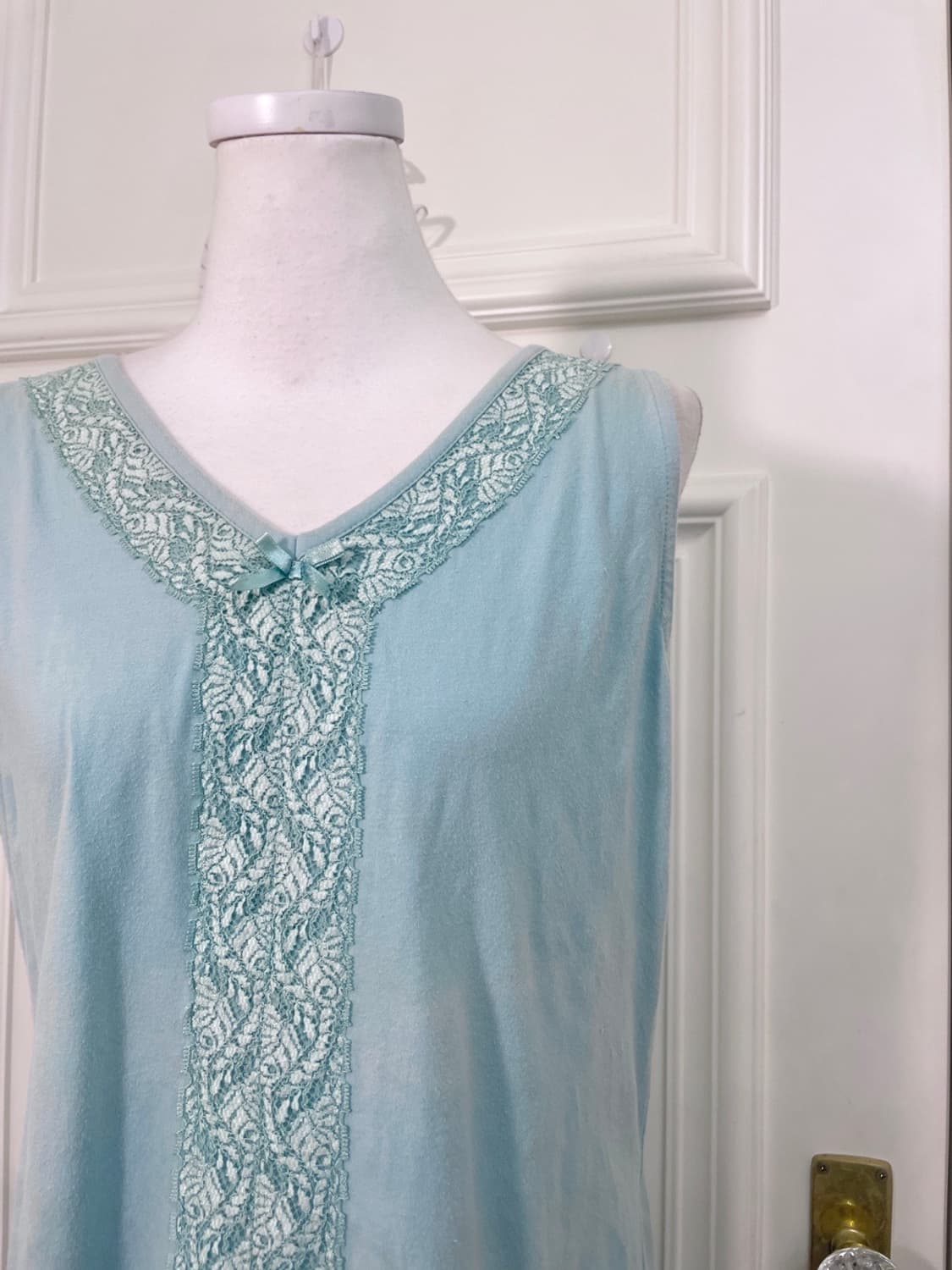 mint cubic one-button cardigan&lace trim 상품이미지10