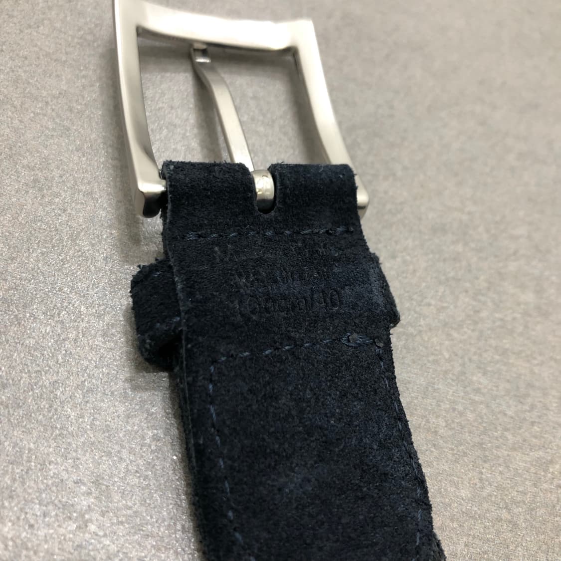 마시모두띠 스웨이드 가죽 레더 위빙 벨트 네이비 100 상품이미지4