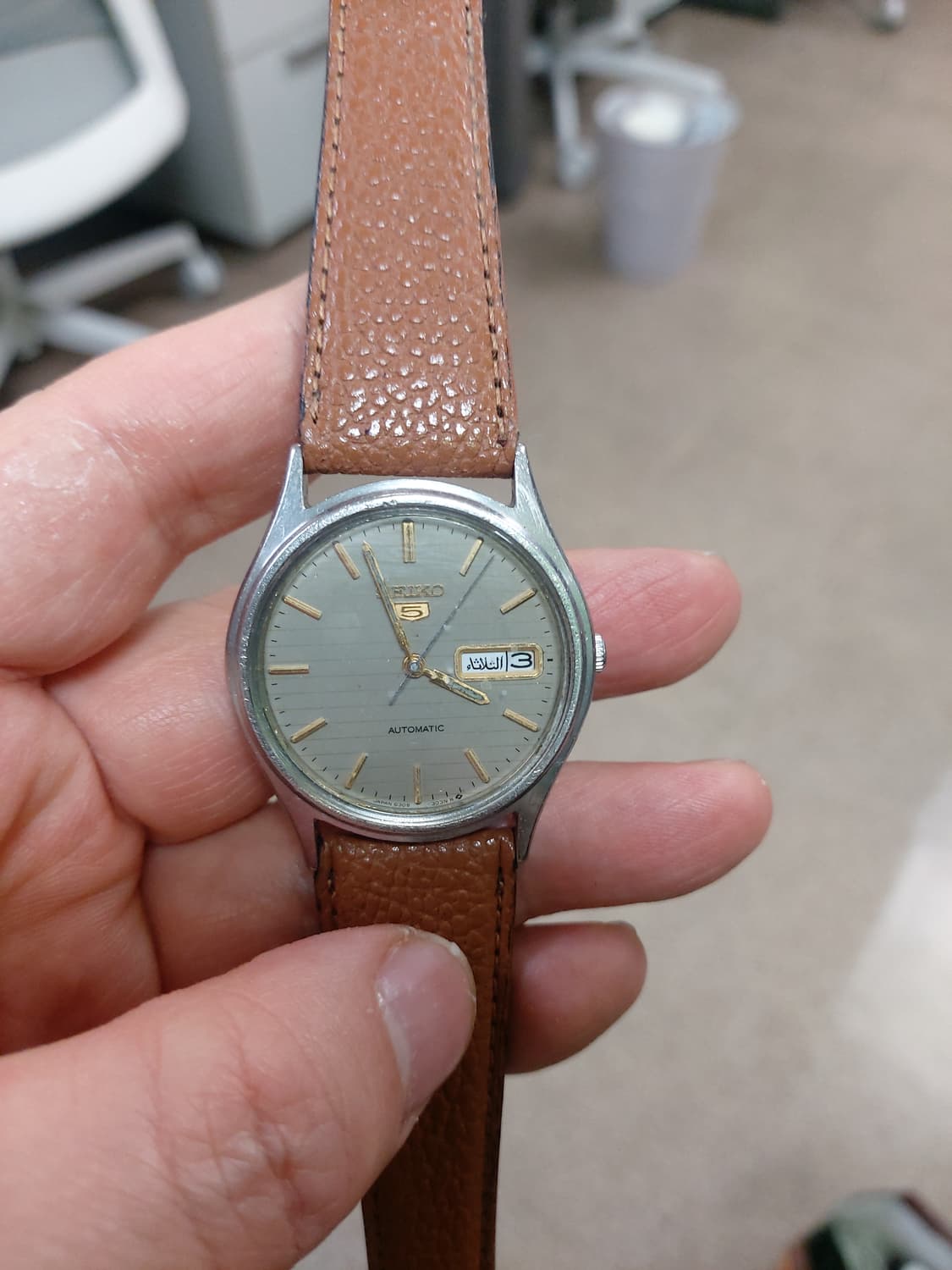 세이코5 오토매틱 가죽 시계 상품이미지1