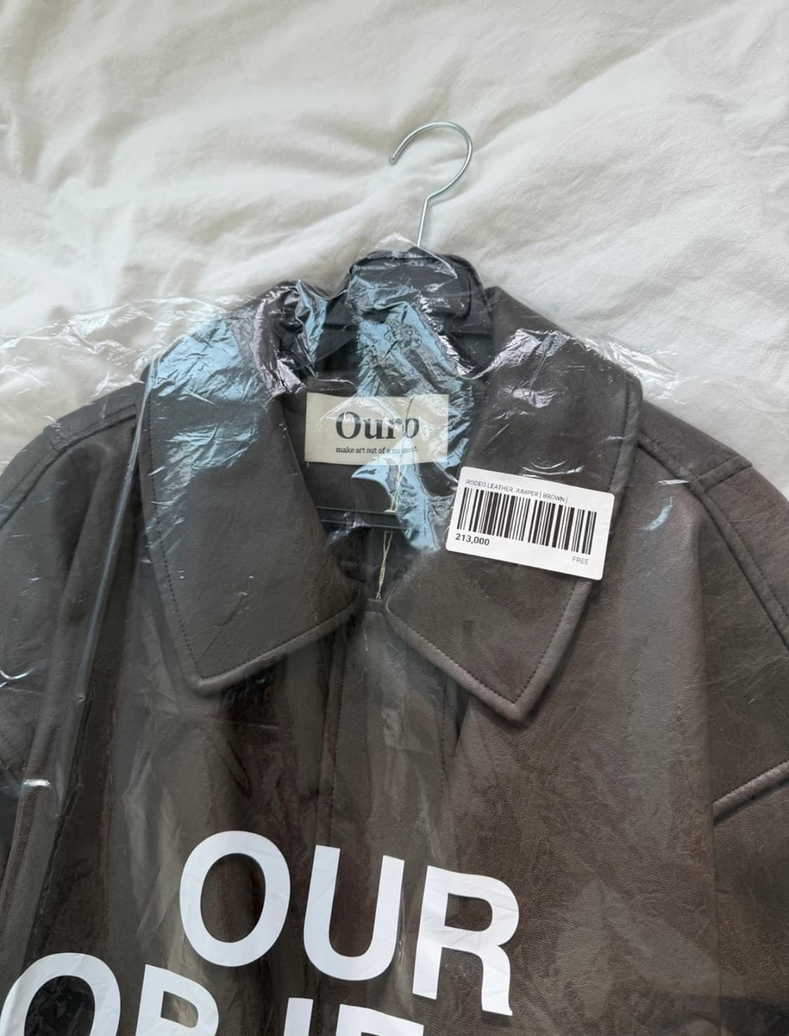 (새상품) 아우로 leather rodeo jumper 가죽재킷 상품이미지5