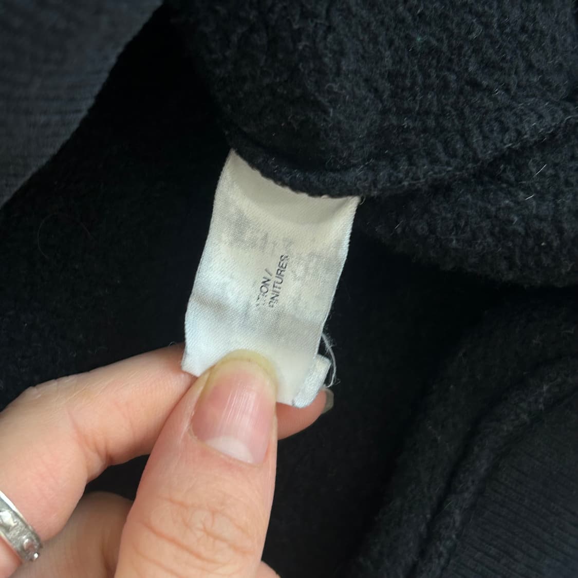 Gap 갭 그레이 로고 블랙 후드티 상품이미지6