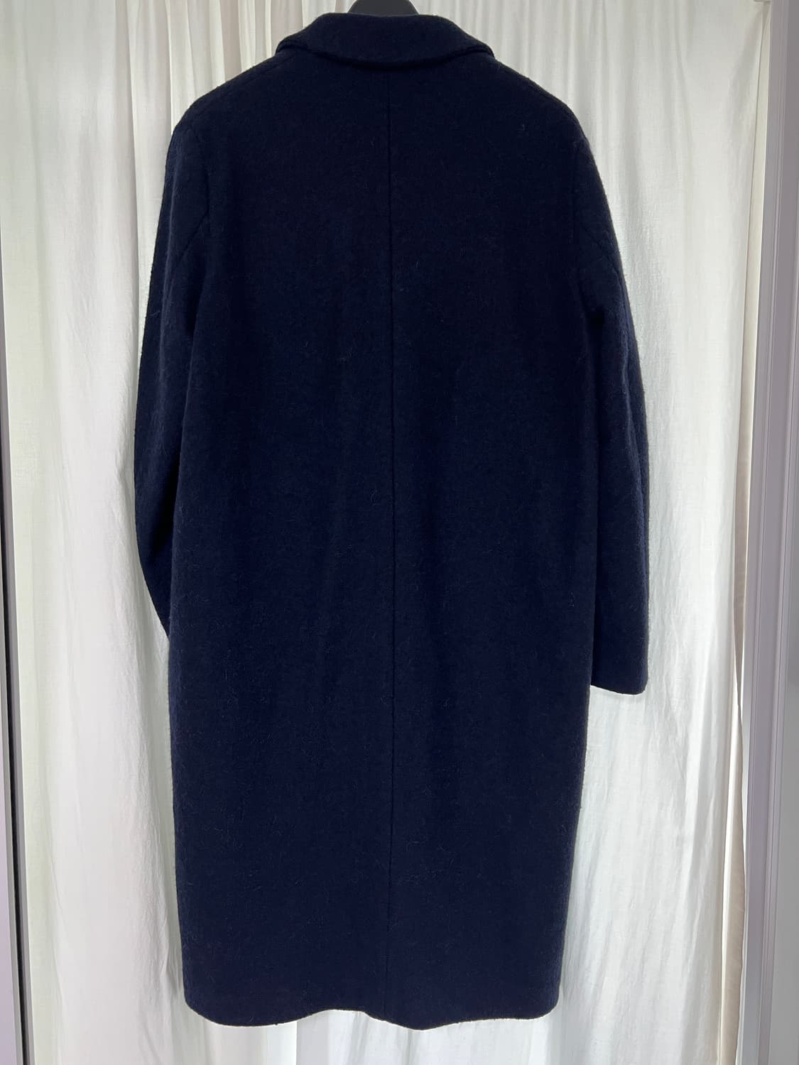 바네사브루노 울 77% + 알파카 롱 코트 / 40 사이즈 (네이비) 상품이미지9