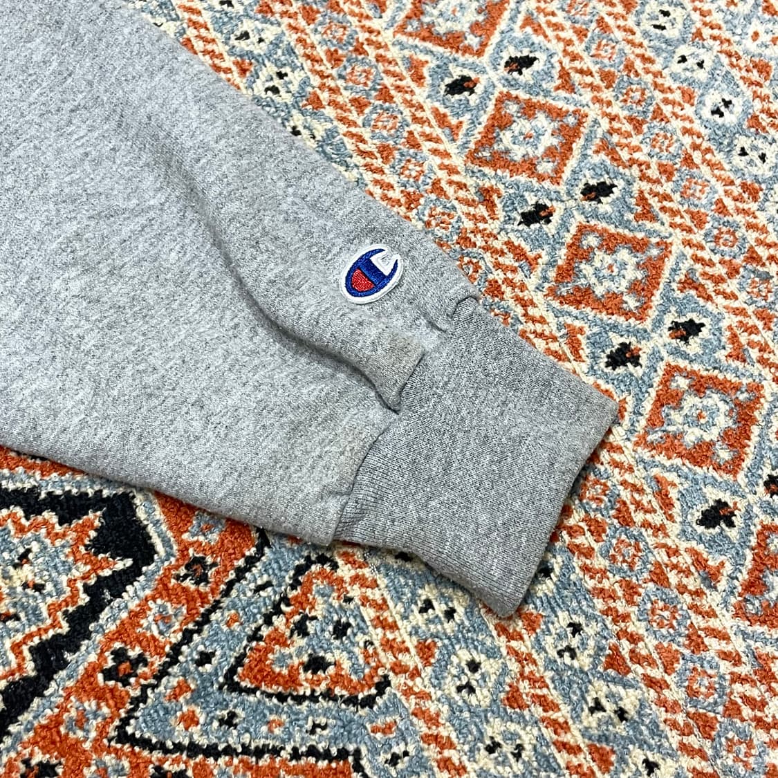 챔피온 자수 프린팅 그레이 기모 후드집업 남성XL 상품이미지3