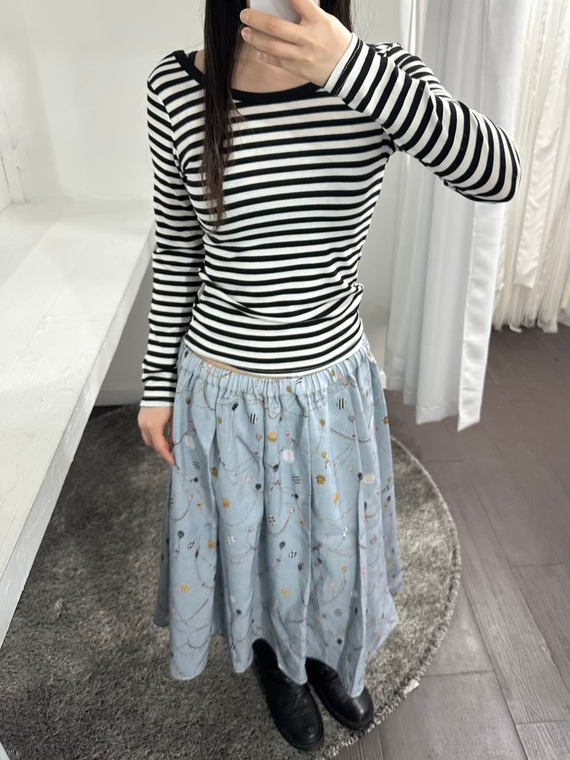stripe slim top 상품이미지3