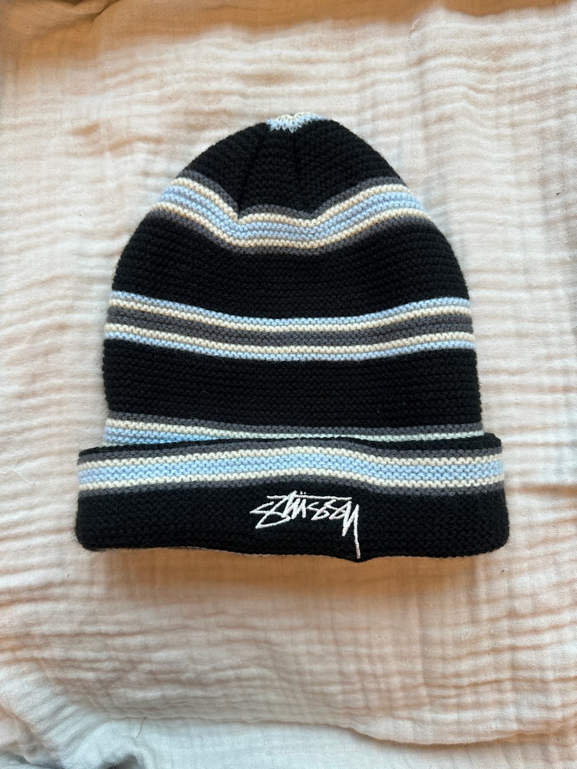 Stussy 트리플 스트라이프 비니 햇 상품이미지2