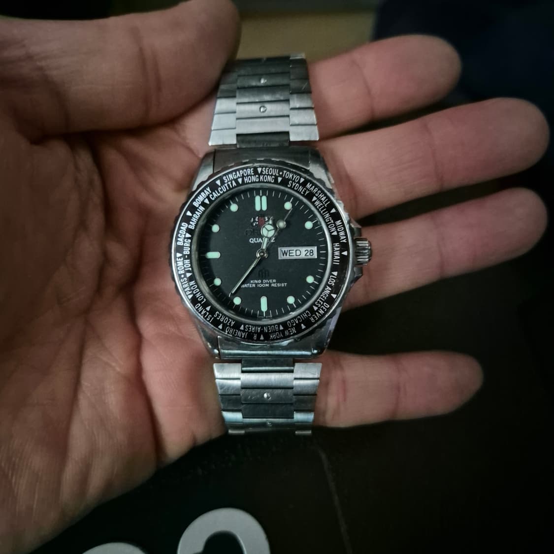 빈티지 오리엔트 킹다이버 월드타임 상품이미지1