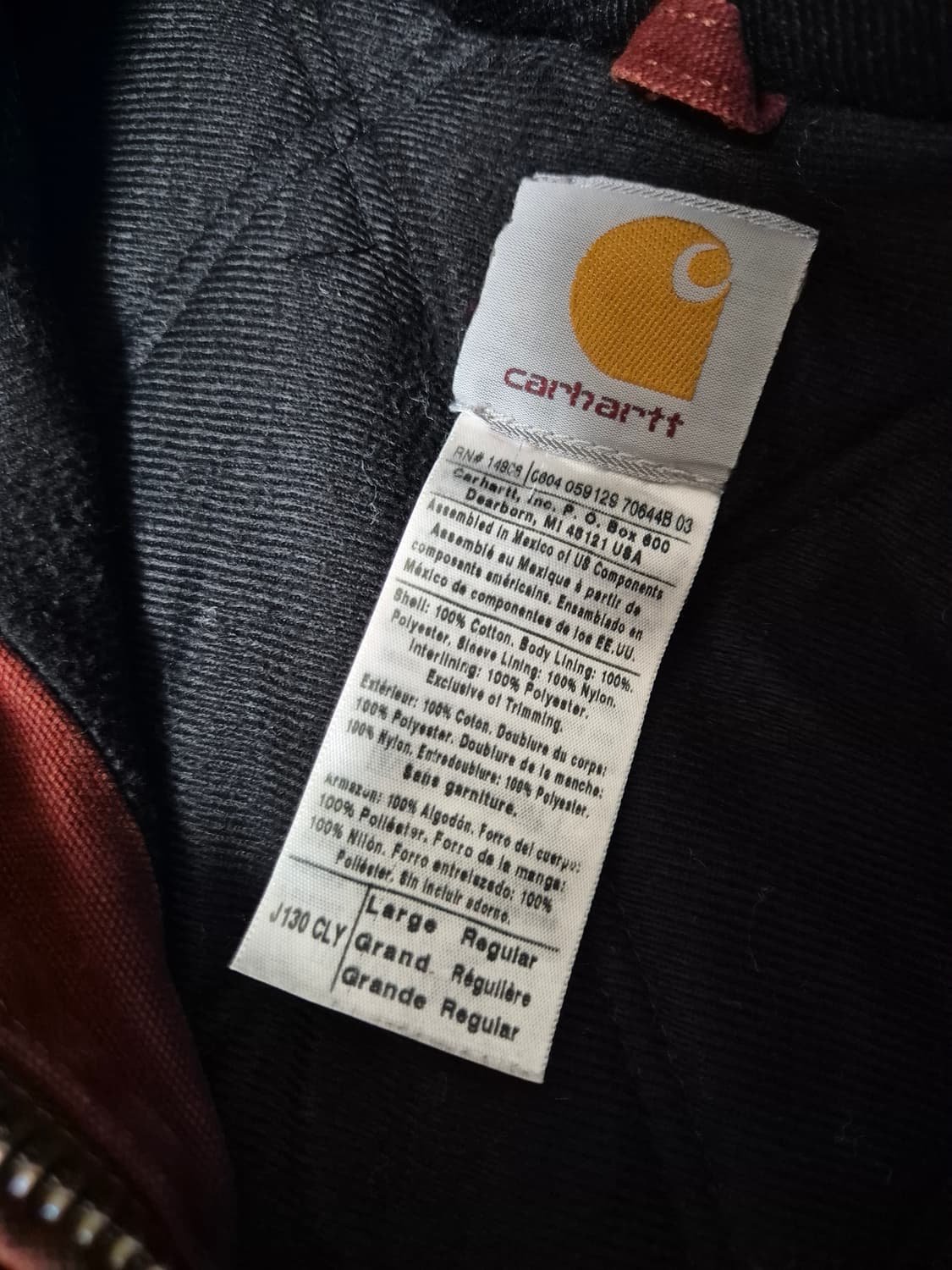 [L] 칼하트 J130 덕 액티브 자켓 CLY 상품이미지3