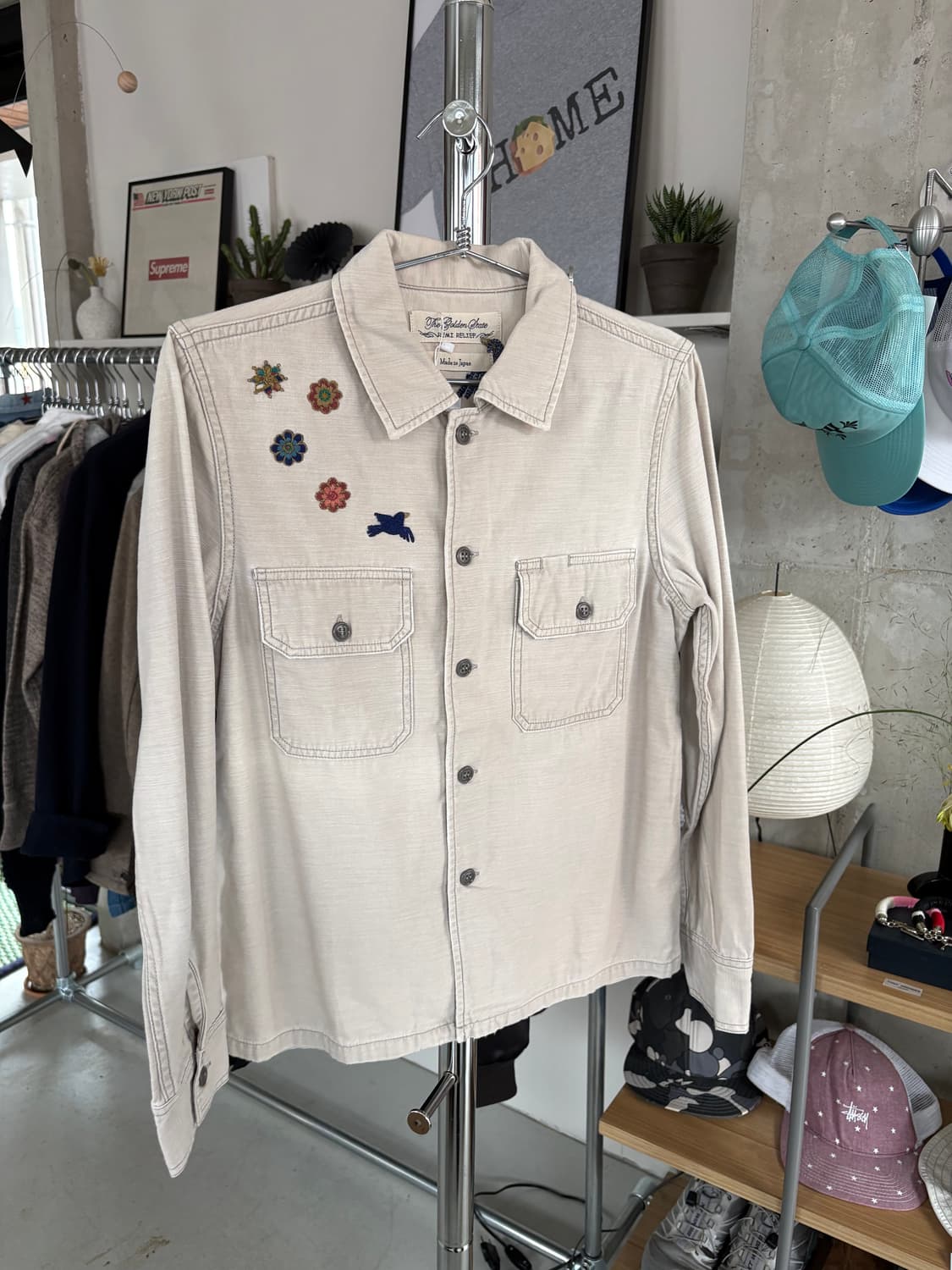 Remi relief 레미 릴리프 알로하 자수 셔츠 상품이미지1