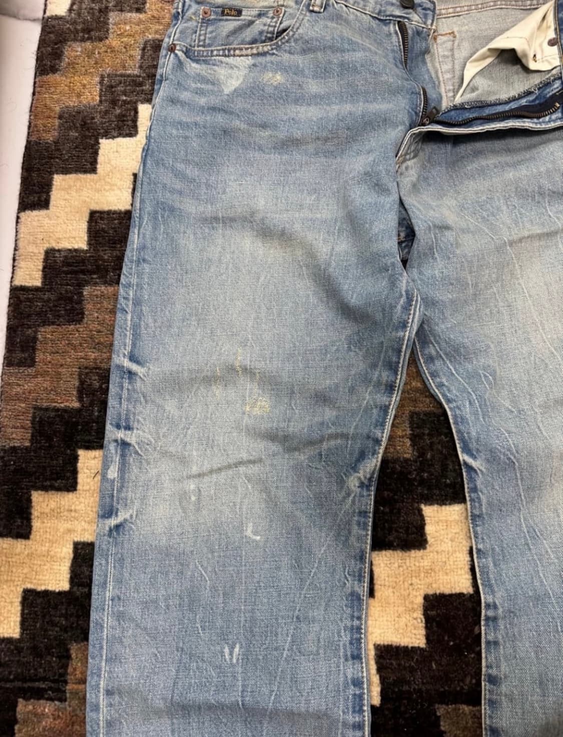 폴로 랄프로렌 디스트레스드 리페어 데님 34/30 상품이미지4