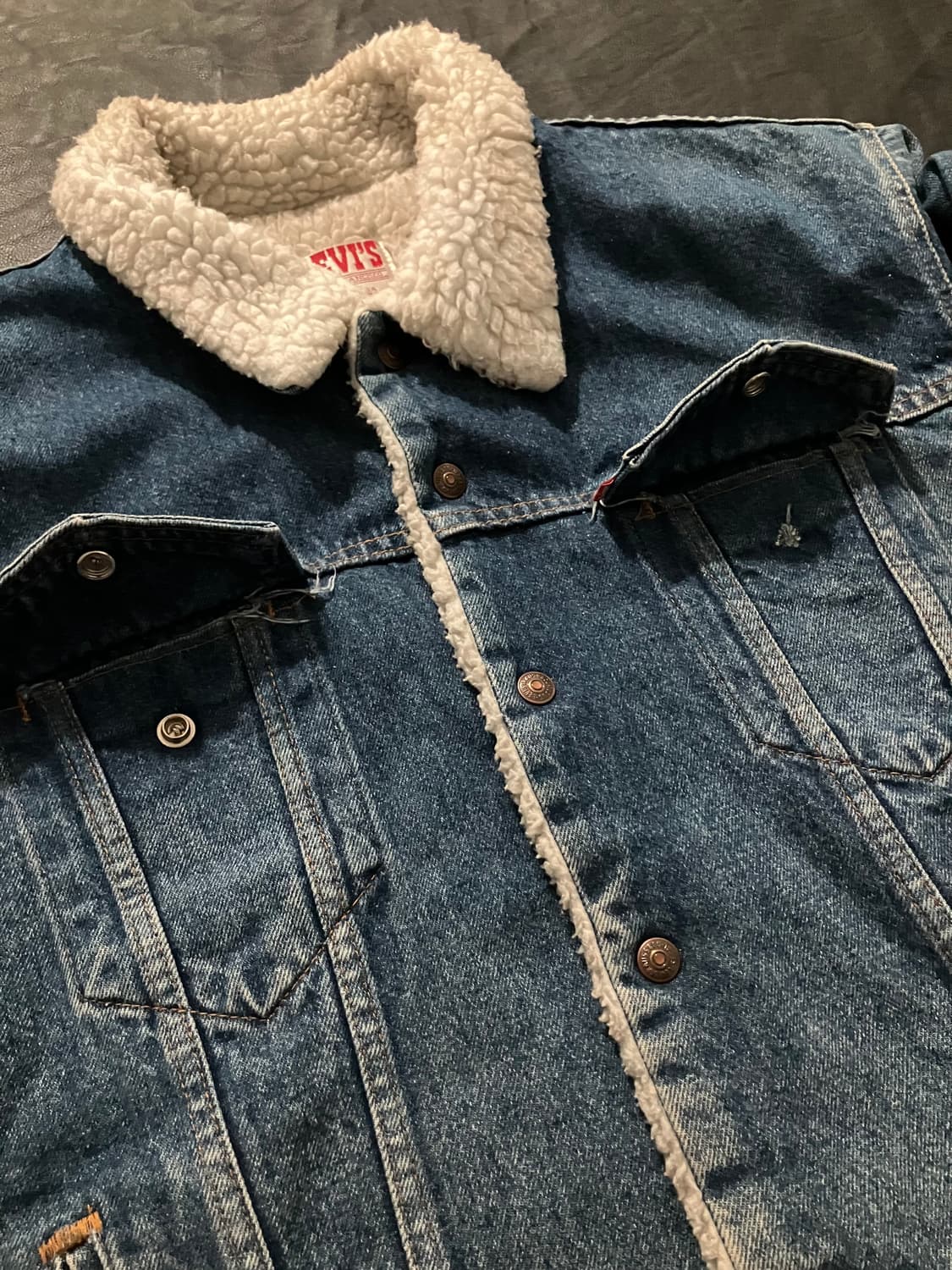 🇺🇸 90s USA 빈티지 리바이스 쉐르파 셰르파 자켓 빅사이즈 상품이미지5