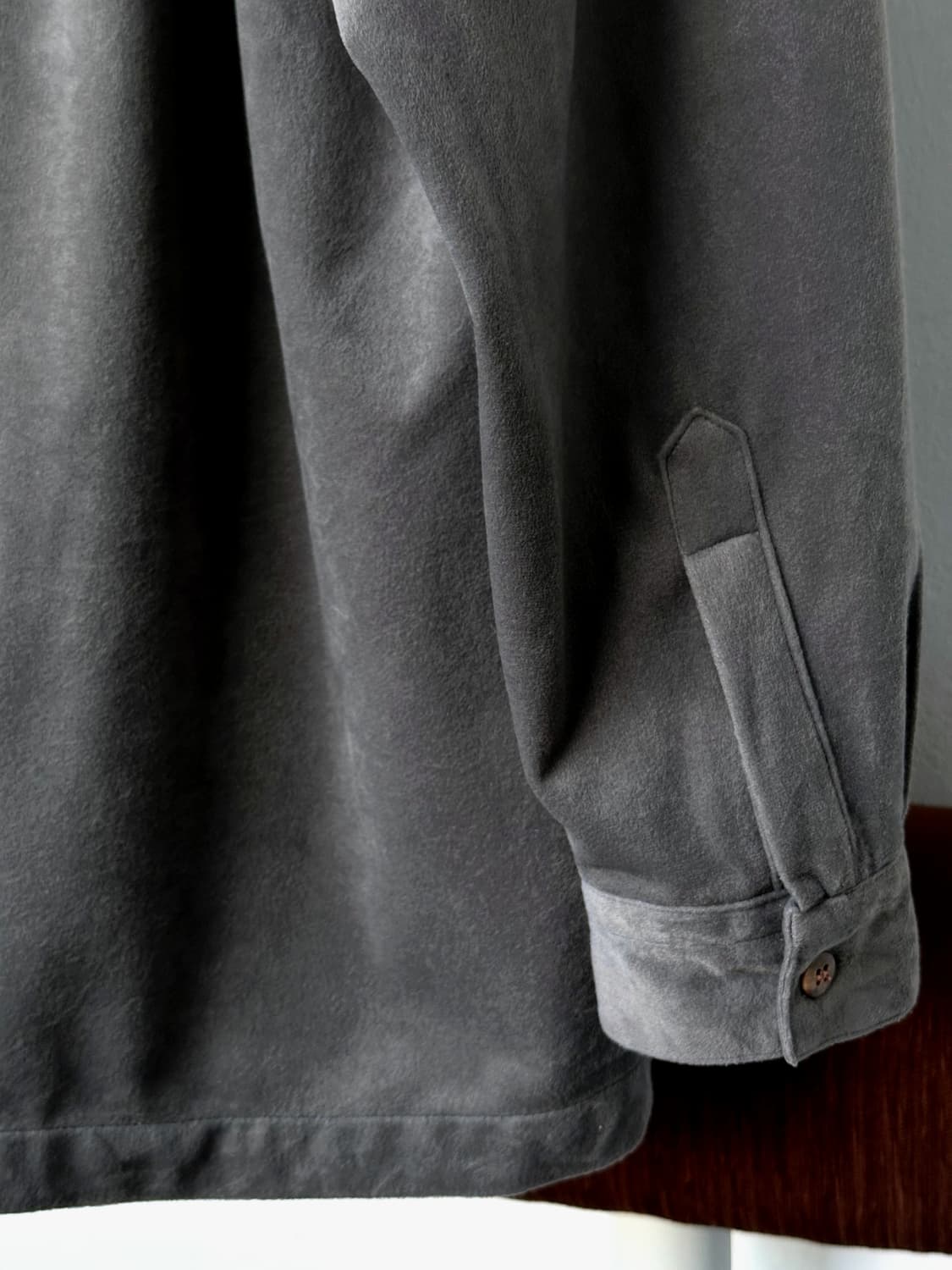 Velour touch fleece wide shirt 상품이미지5