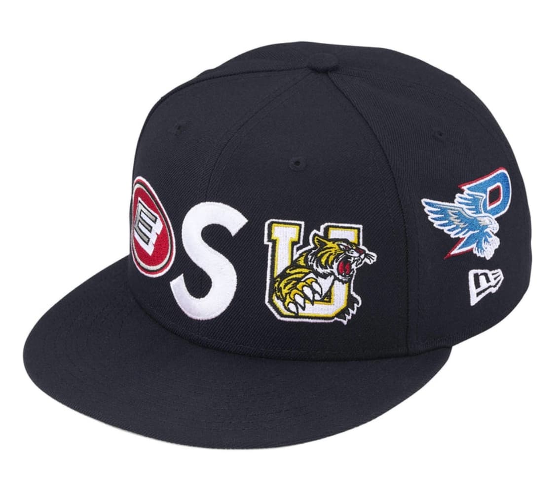 슈프림 x 뉴에라 마스코트 S로고 네이비 상품이미지1