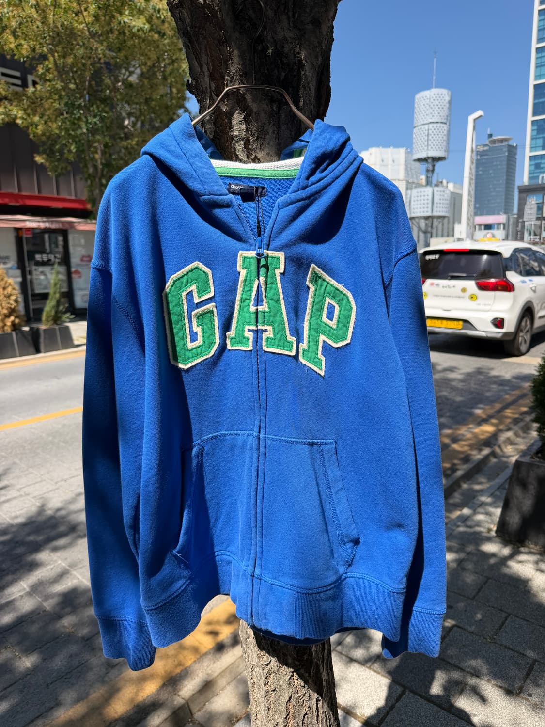 Gap Blue Full-Zip Logo Hoodie 상품이미지2