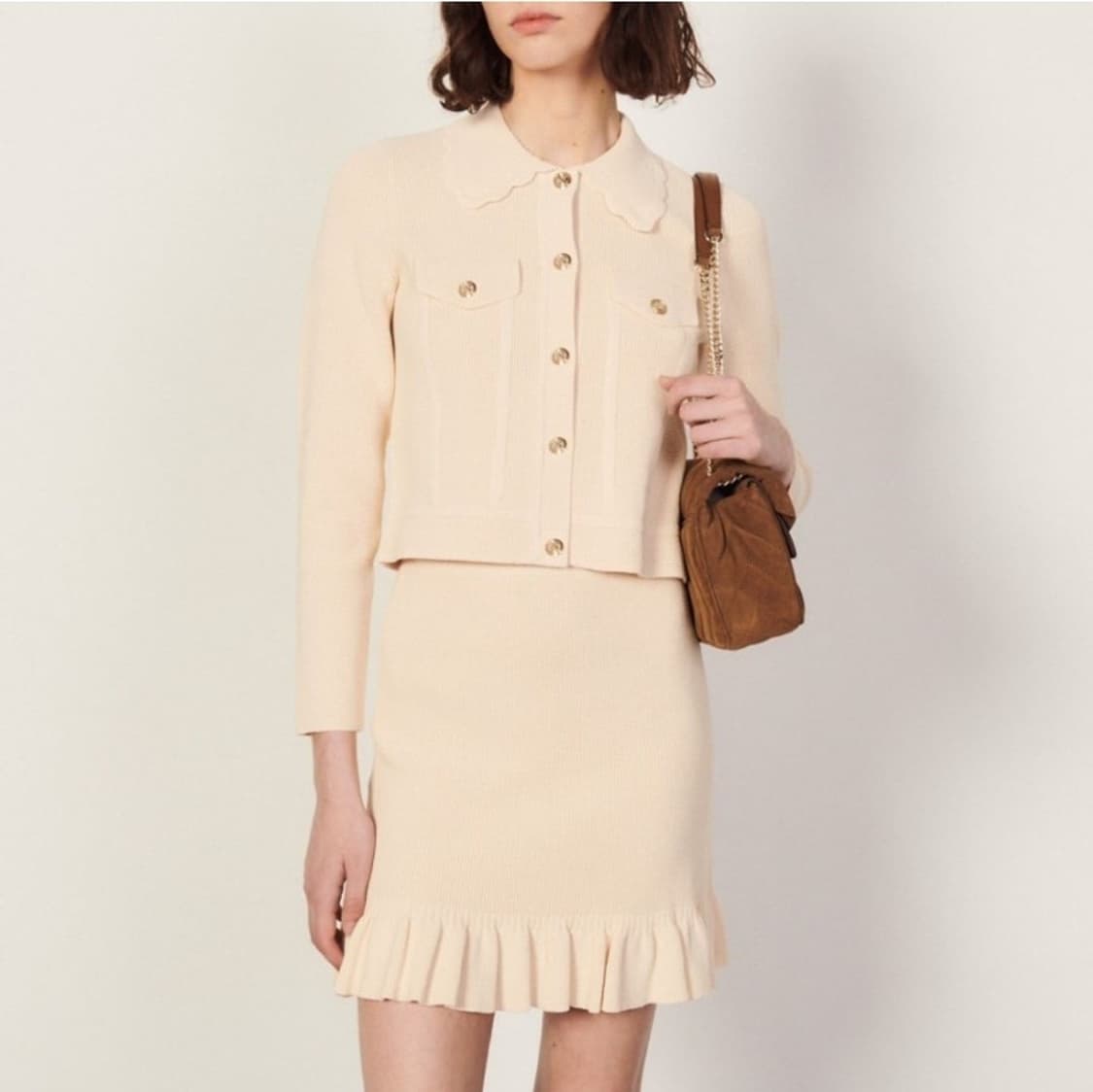 산드로 와플 가디건 0사이즈 상품이미지1