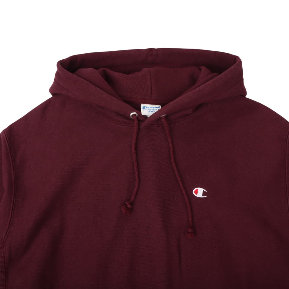 챔피온 리버스위브 버건디 후드티 상품이미지2