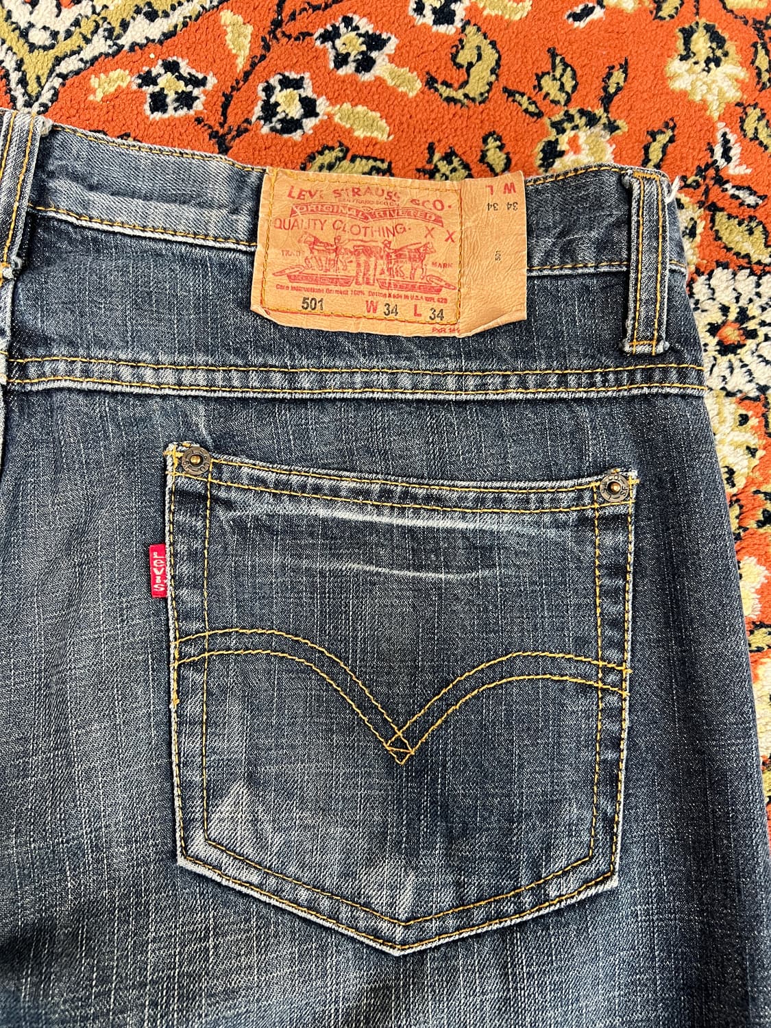 [34] USA LEVIS 리바이스 빈티지 501 데님팬츠 상품이미지3