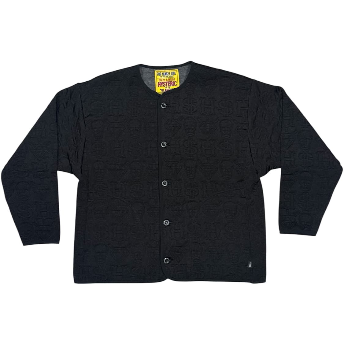 히스테릭 글래머 해골 보석 돈 패턴 음각 프린팅 자켓 상품이미지2