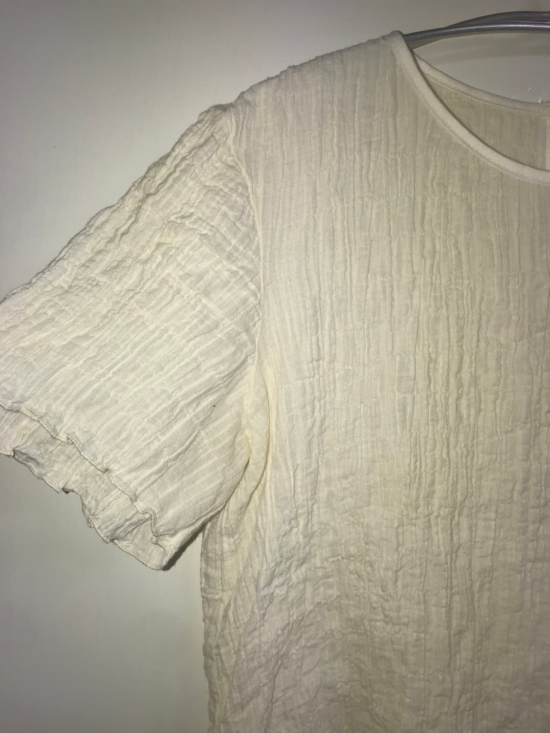 LOA Wrinkle Fabric Short Blouse 상품이미지2