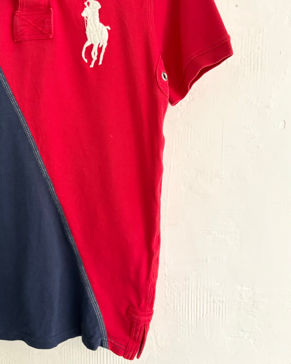 Polo 폴로 랄프로렌 빅포니 사선배색 커스텀핏 패치 PK 카라티셔츠 상품이미지8