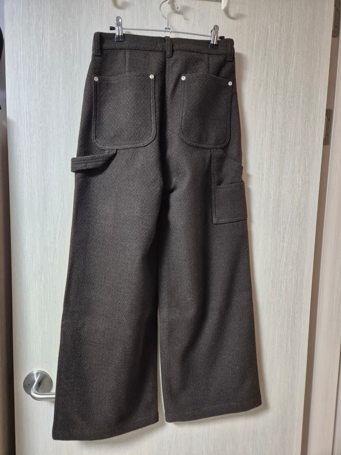 (새제품) 마이스 mais 와이드 울 팬츠 브라운 1 상품이미지2