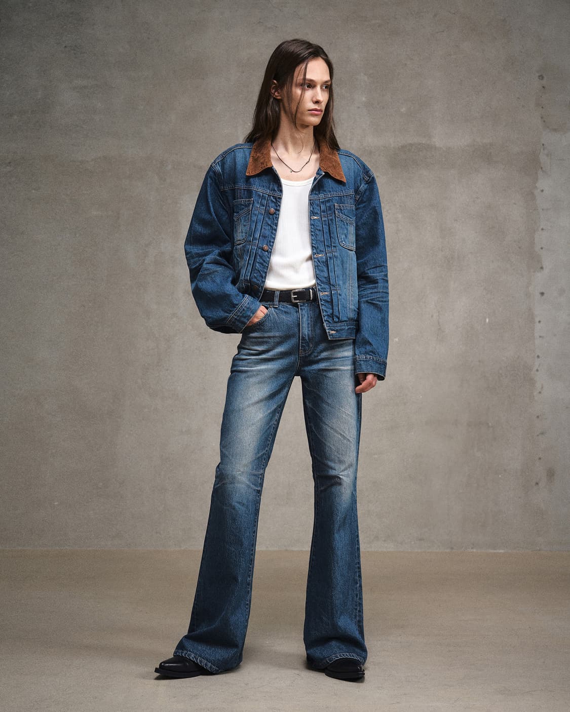 엘무드 말리부 데님자켓 xl 48 청자켓 상품이미지3