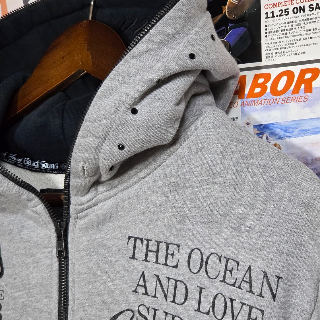 JPN 비치사운드 펑크 레터링 후드집업 상품이미지7