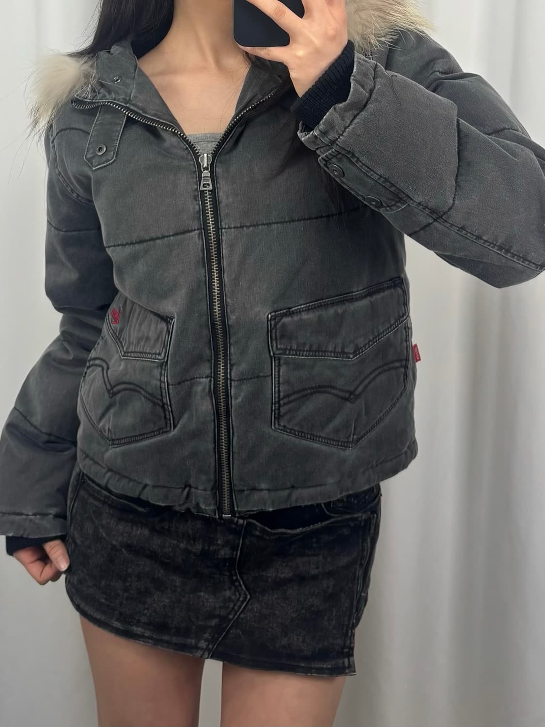 리바이스 퍼 후드 자켓 상품이미지2