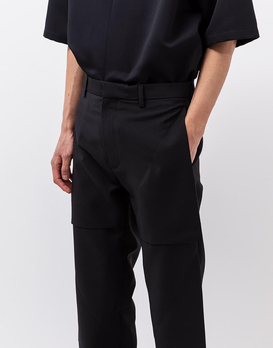 T/SEHNE TRIANGLE SHAPE LAYERED TROUSERS 상품이미지4