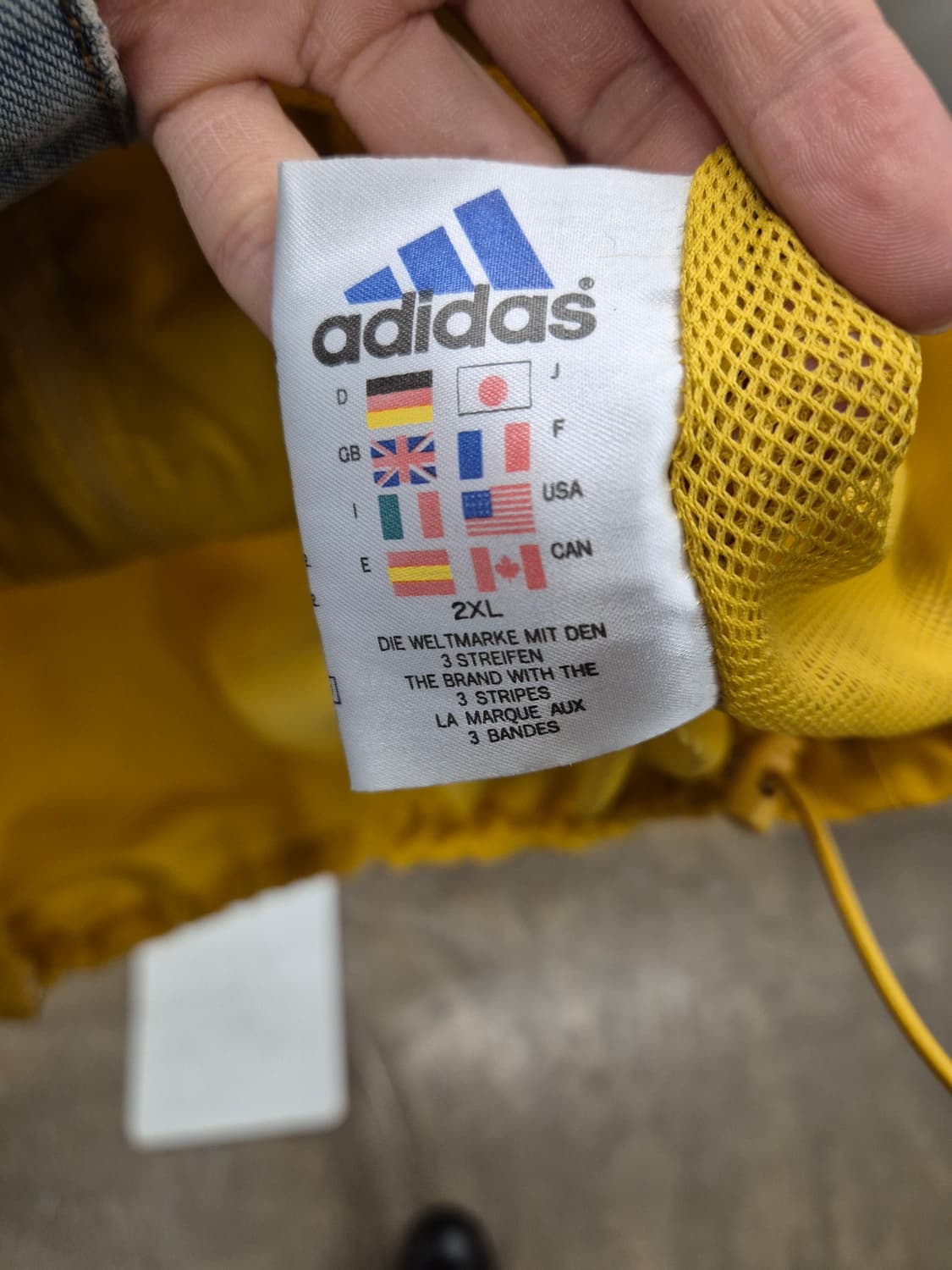 아디다스 옐로우 바람막이 105사이즈 상품이미지5