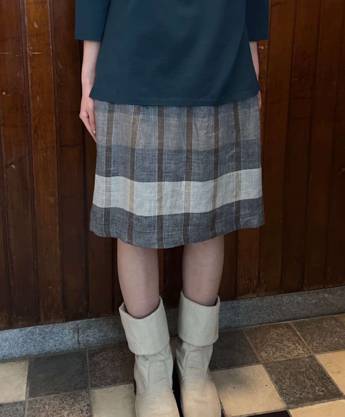 donna crre linen skirt 상품이미지1