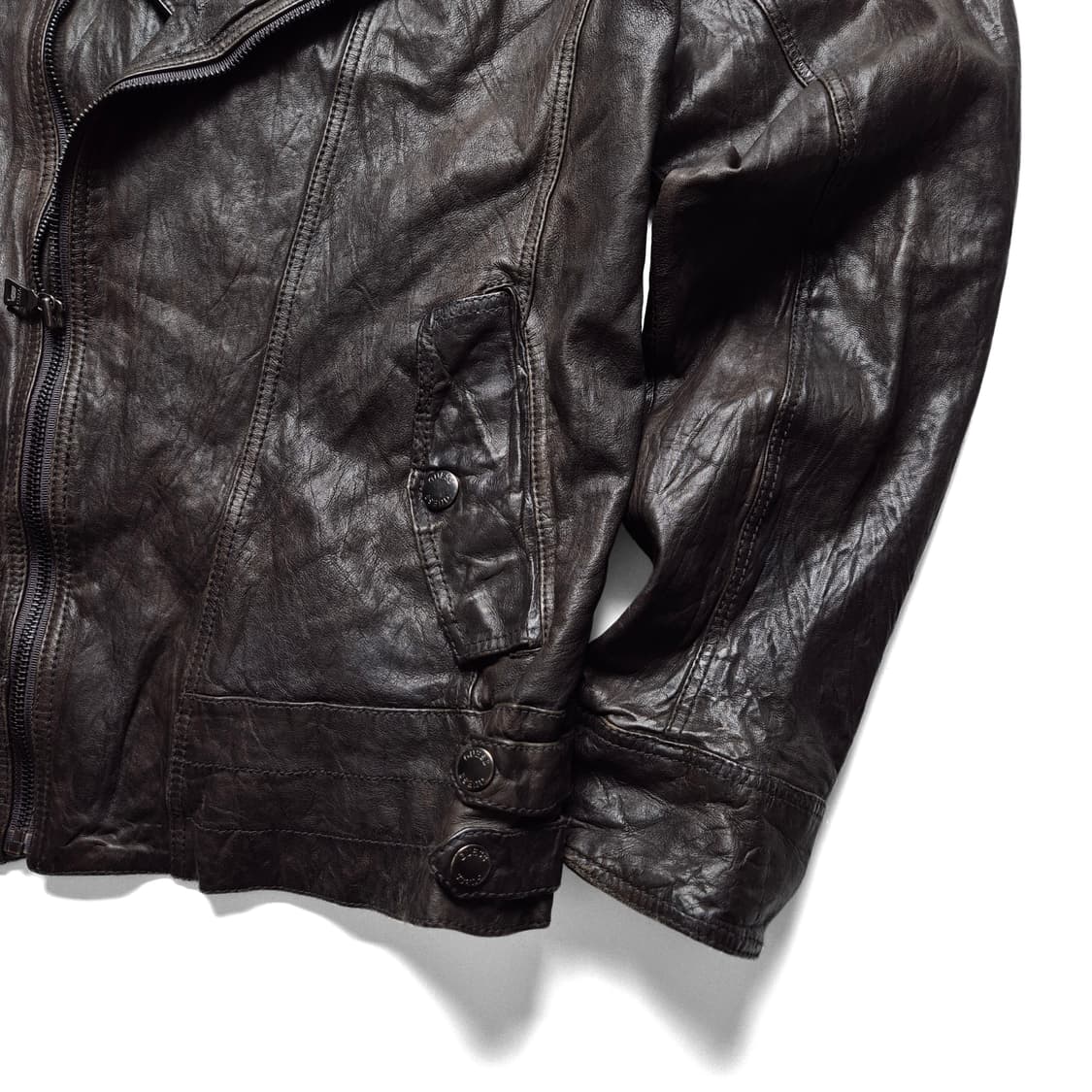 [L] 게스 양가죽 라이더 자켓 상품이미지4