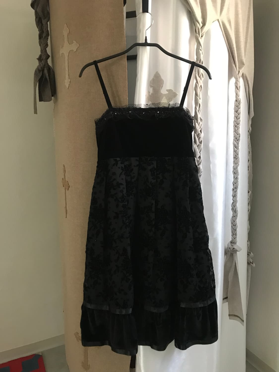 vintage pattern velvet one-piece 상품이미지9