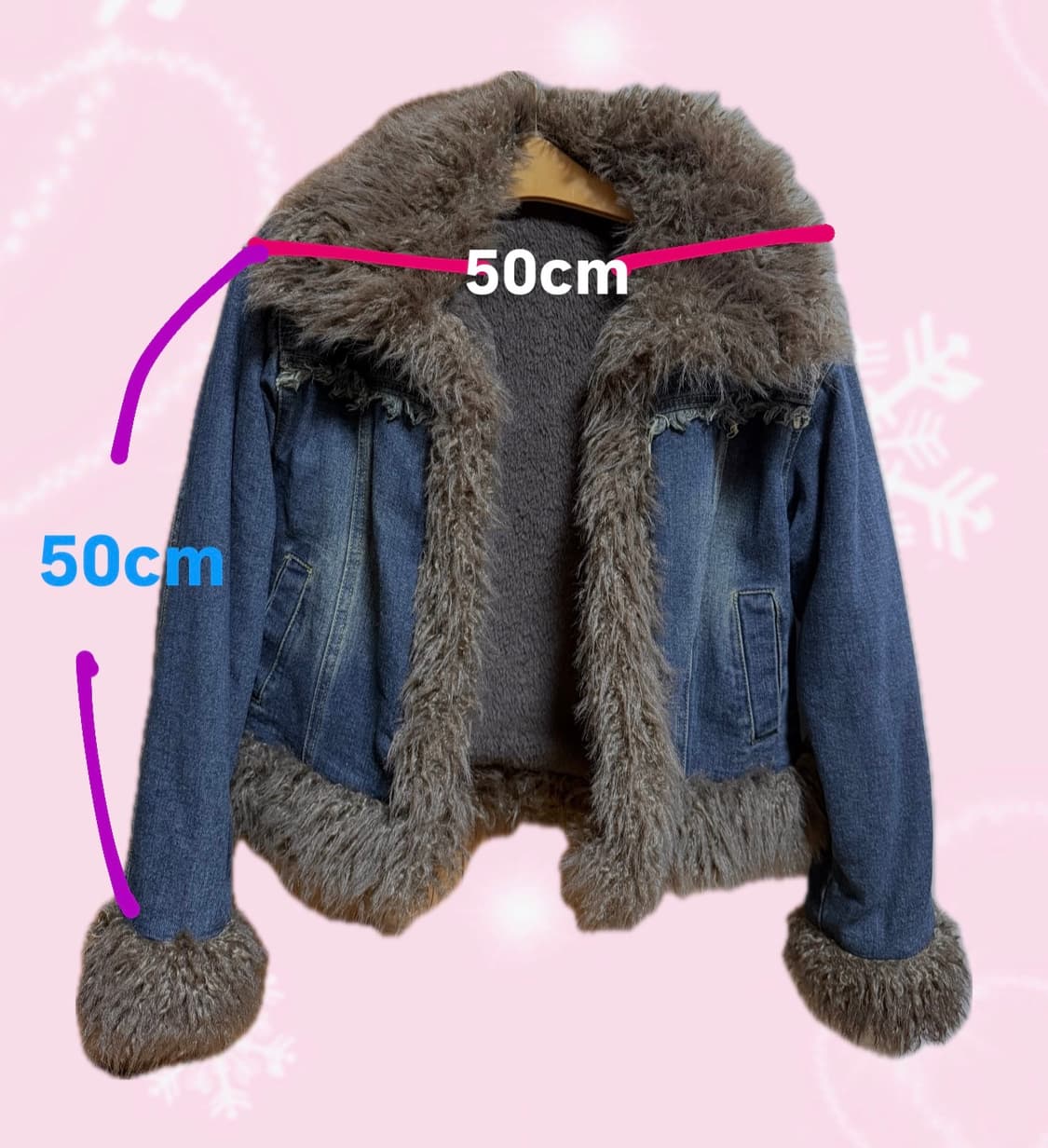 겨울 데님 퍼 자켓 상품이미지3