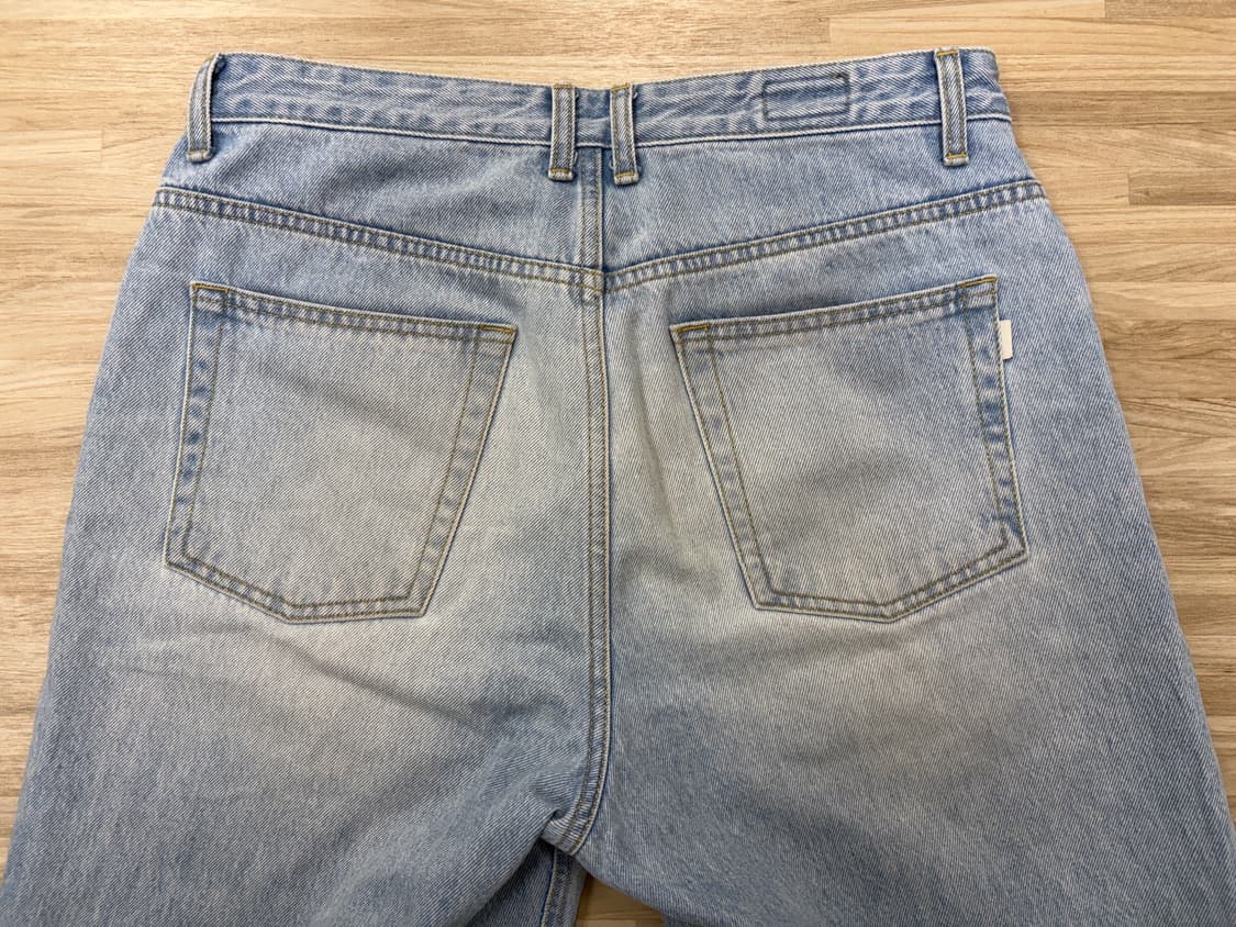 인더로우 와이드 테이퍼드 데님팬츠 2사이즈 상품이미지8