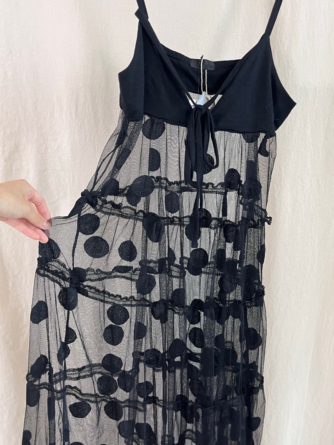 Dot ! Mesh Sleeveless Dress 상품이미지4
