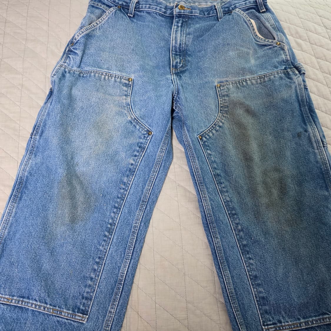 [38X30] 빈티지 칼하트 더블니 B73 DST 데님팬츠 B-18 상품이미지2