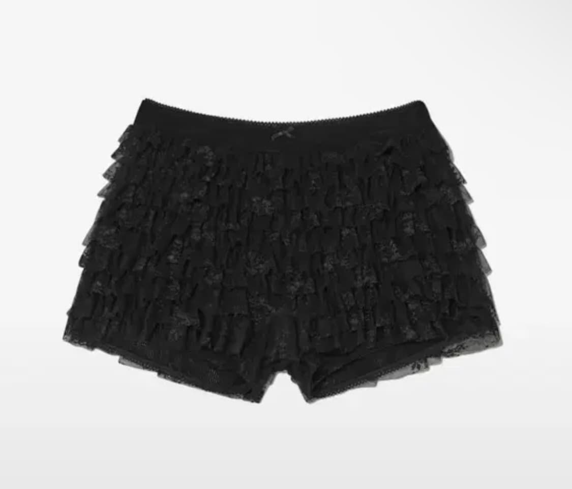 글로니 POLLY LACE BLOOMER SHORTS 블랙 S 상품이미지1