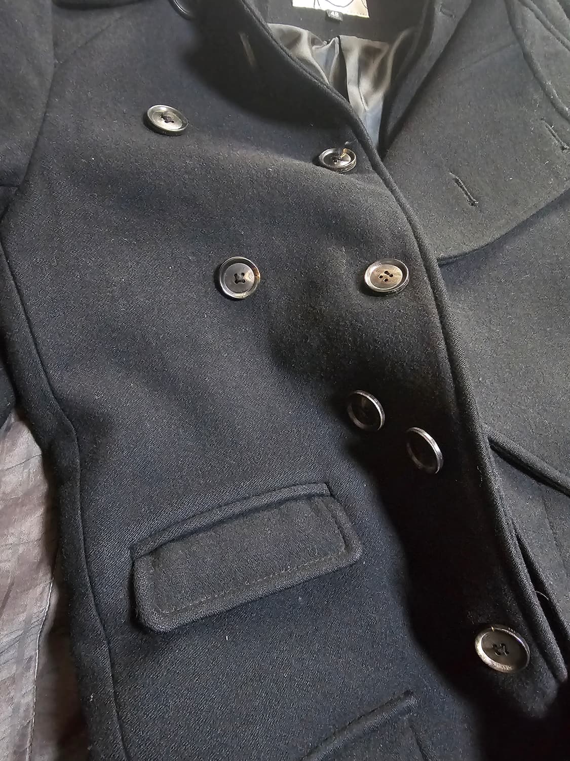 아이러니 포르노 언밸런스 더블 코트 상품이미지3