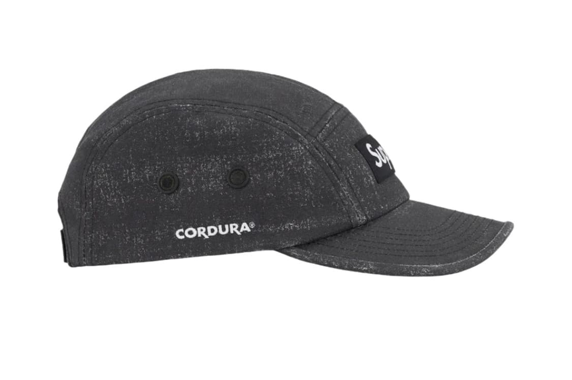 슈프림 코티드 코듀라 캠프캡 블랙 상품이미지2