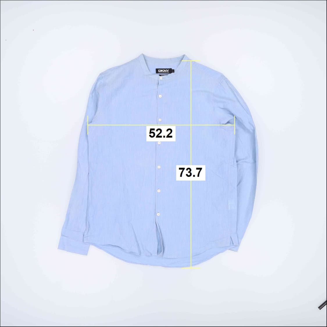 [L] 디케이엔와이 남성 헨리넥 린넨 셔츠 남방 0108J 상품이미지6