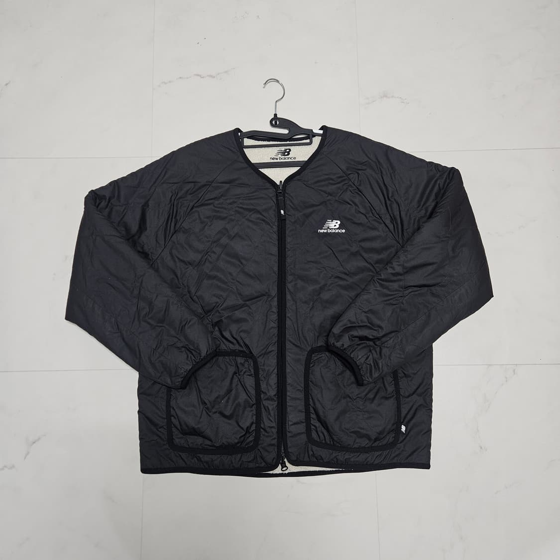 L 100) 뉴발란스 리버시블 후리스 퀼팅자켓 상품이미지2