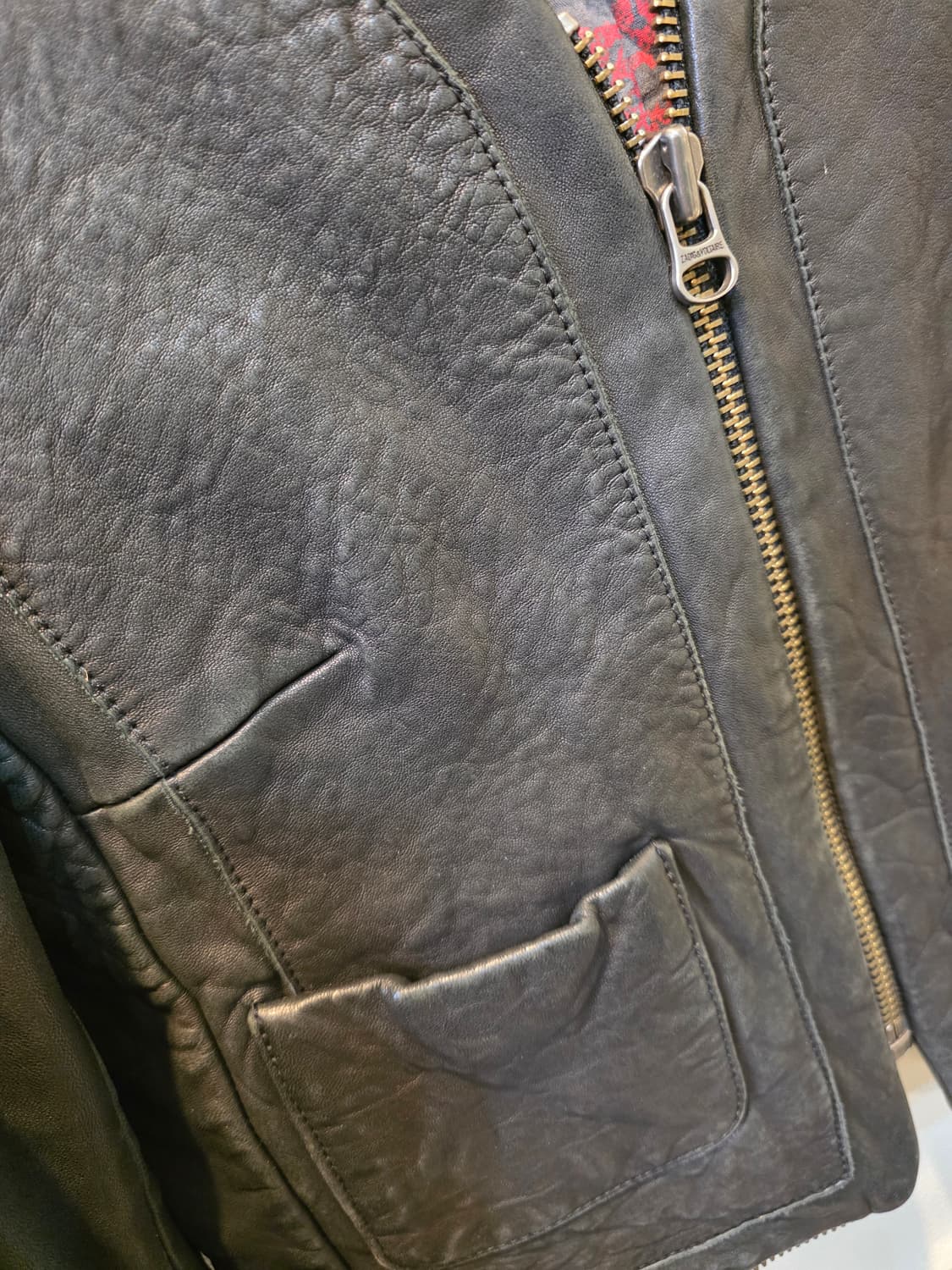 자딕앤볼테르 가죽 블랙 가죽자켓 상품이미지3