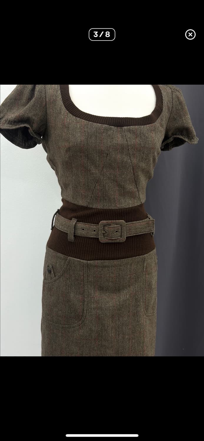 Dolce & Gabbana 울 글렌체크 원피스 상품이미지3