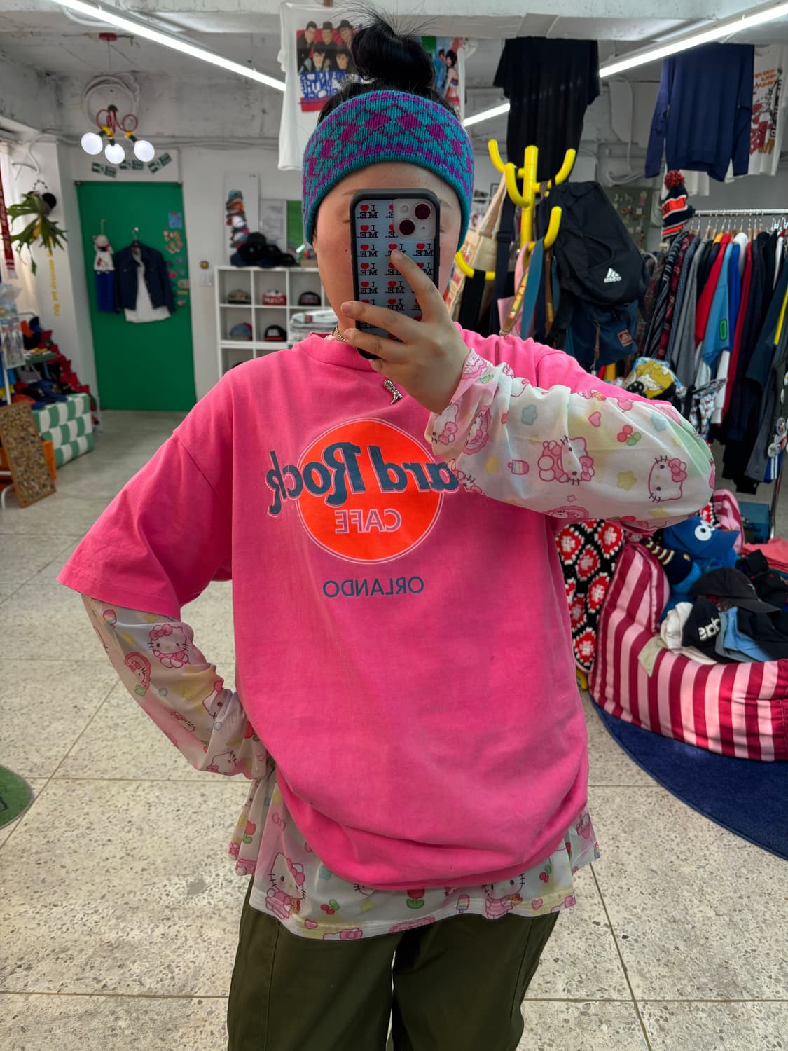 80s90s Neon Pink Hard Rock T Shirts 상품이미지9