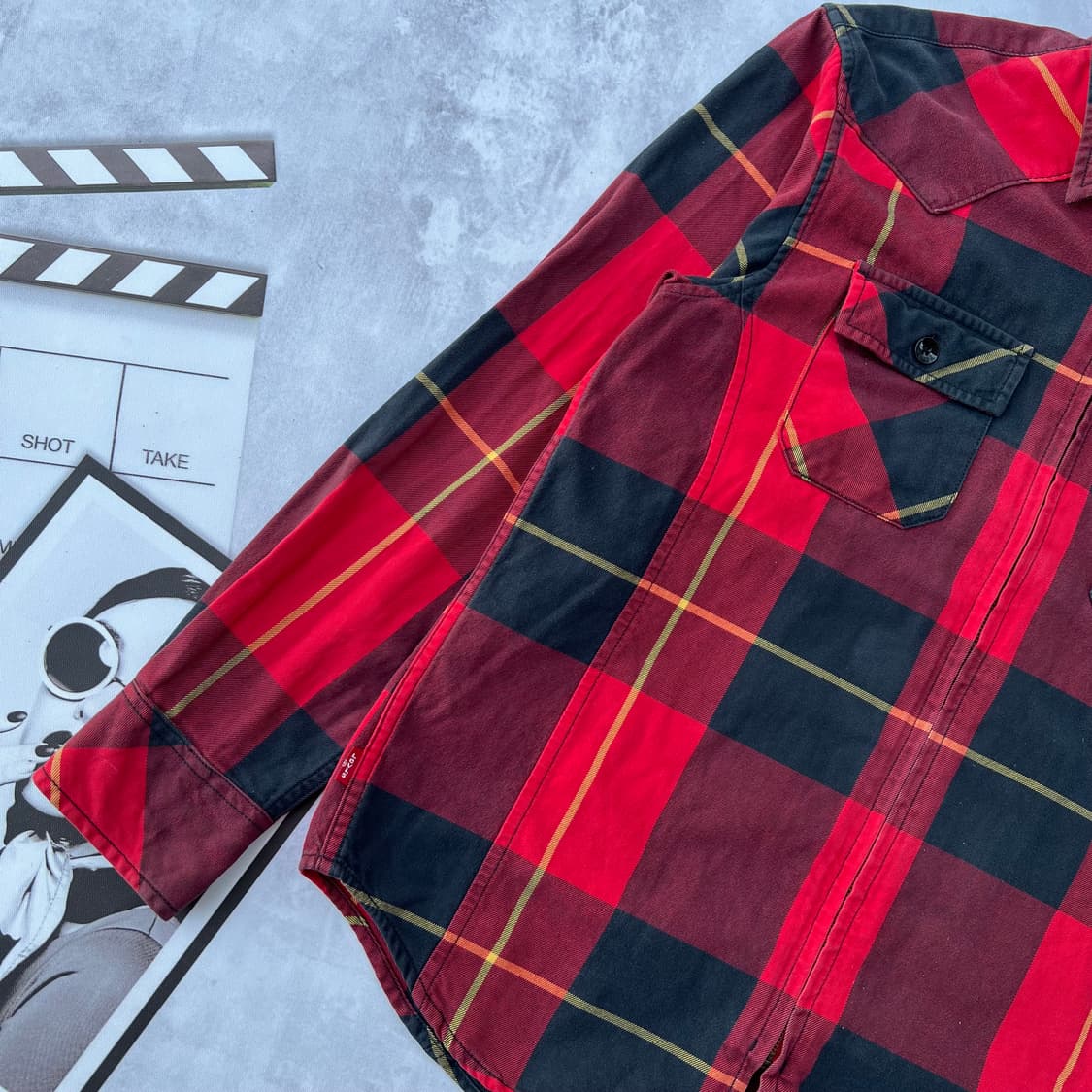 리바이스(Levi's) 타탄 체크 셔츠 집업 자켓 상품이미지5
