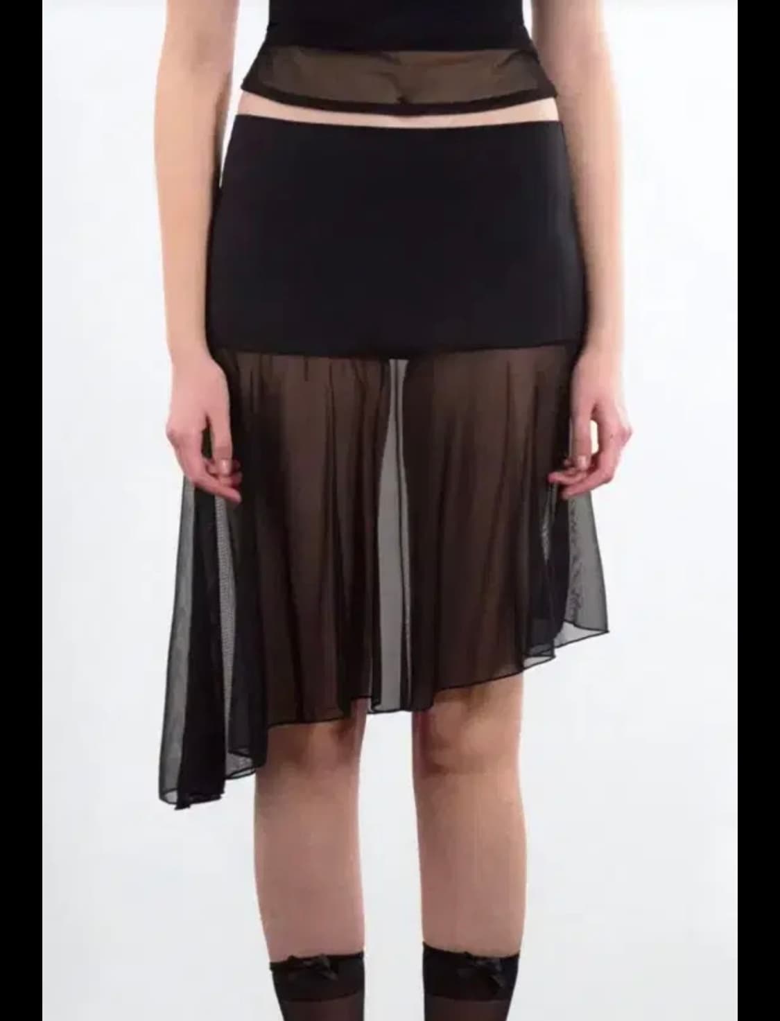 비나제이 (설아)리본 시스루 퍼프 비키니세트 상품이미지3