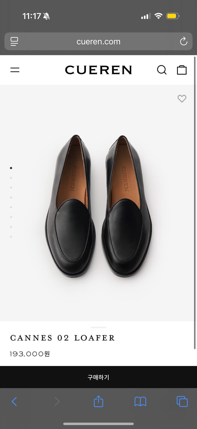 쿠에른 칸느 02 로퍼 블랙 상품이미지1